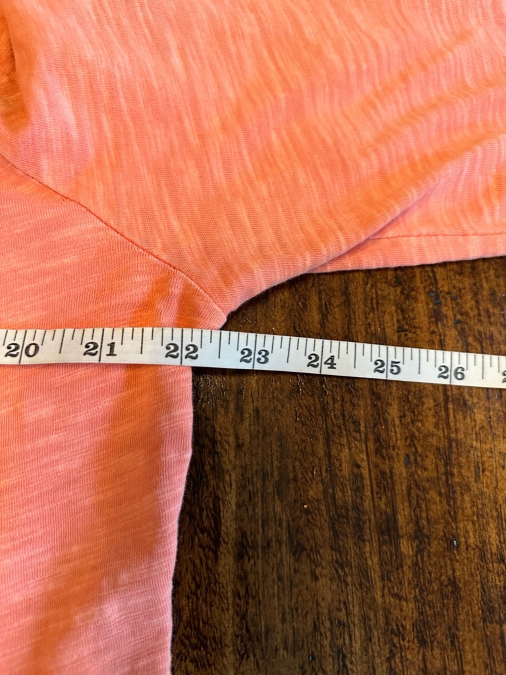Billy T | Cotton Henley Top with Tab Sleeves in Blush Sun – Size, L - Picture 8 of 9